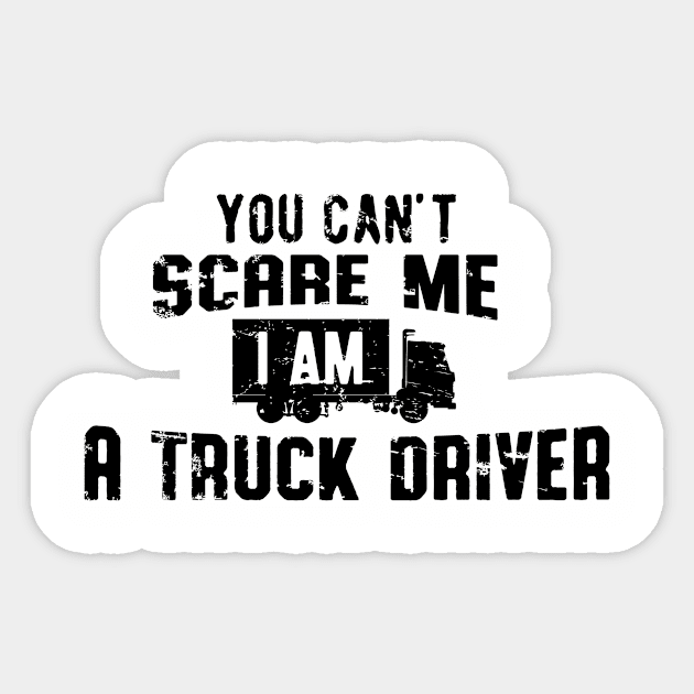 You cant scare me (black) Sticker by nektarinchen